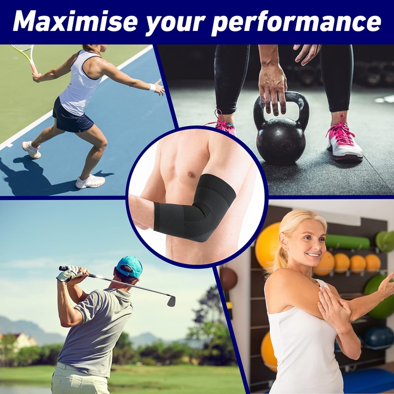 Neo G Elbow Support for Tendonitis, Joint Pain, Tennis, Golf,