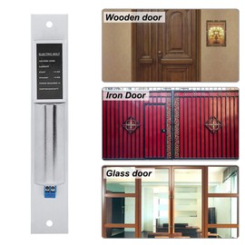 MAGT Deadbolt Lock, EL-2LC DC 12V Electric Mortise Lock Magnetic Automatic Deadbolt Lock Automatic Door Lock Induction Access Control