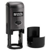 Infusion Custom Logo Round Self-Inking Rubber Stamp (3/4" Diameter), Black