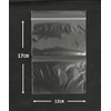Japax UF-40 Waterproof Moisture-Proof Zipper Plastic Bags, Transparent, Width 4.7
