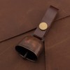 kcrygogo Leather Dog Collar Bell with Quick-Release Snap Buttons Training