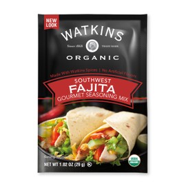 Watkins Organic Fajita Gourmet Seasoning Mix, 1.02 oz. Packets (Pack of 24)