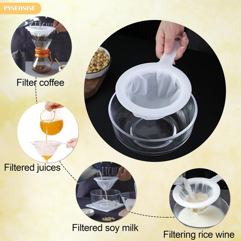 3 Pack Ultra Fine Mesh Strainer Sieve, 100 200 400