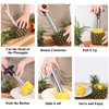 Upgraded Stainless Steel Pineapple Peeler - Handheld Pineapple Corer Remover,