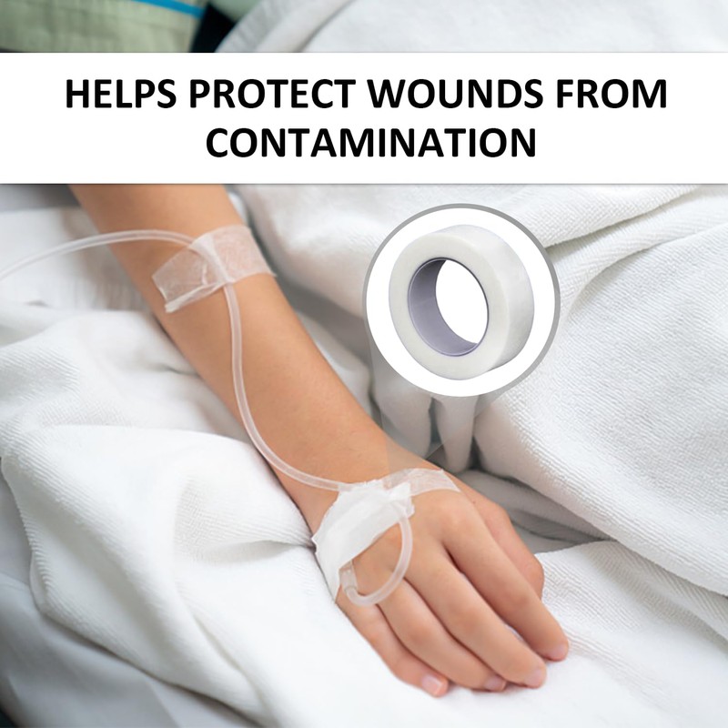 6 Pieces Microporous Surgical Tape, Microporous Breathable Emergency Tape, Emergency