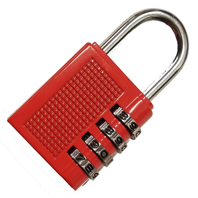 Dapetz ® 4-Digit Combination Padlock, Resettable Locker Padlock, Weatherproof Outdoor