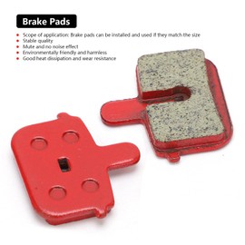 BigKing Bicycle Brake Pads, Bicycle Disc Brake Pads, Pack of 8 Brake Pads, Durable Resin, Semi Metal Brake Replacement for Electric Vehicle, Mountain Bike, Bicycle