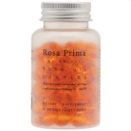 Unichi Rosa Prima Rose Oil Complex 90 Soft Capsules