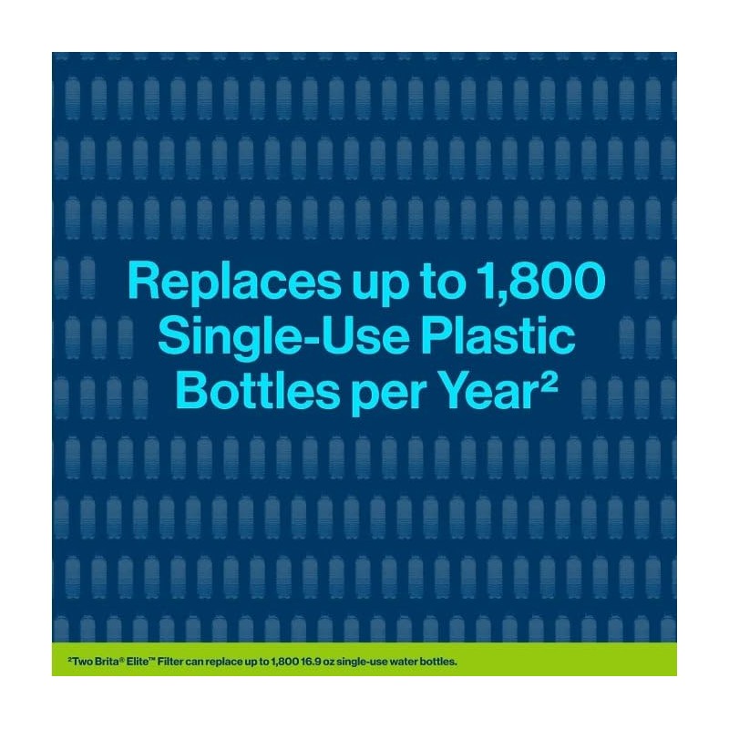 Brita Large 10 Cup Pacifica White Water Filter Pitcher with