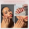 Celebritips Uñas Postizas Decorativas | Amber Muse, Uñas Cortas Almendradas,