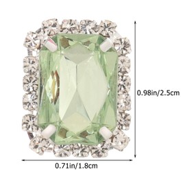 WRITWAA Pack of 10 Shoe Clips Retro Shoe Jewellery Removable Laces Decoration Heart Shape Rhinestone for DIY Shoes, 5 Colours, Glass, No Gemstone