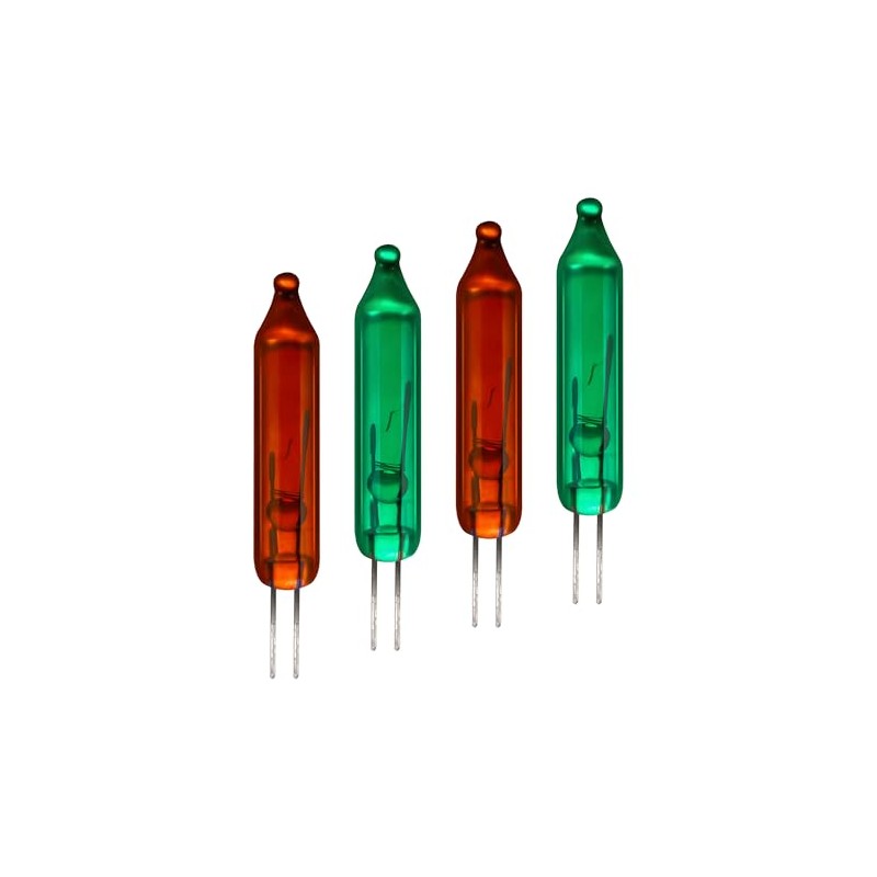 Tupkee Shimmering Twinkle Replacement Bulbs – 4-Volt Red & Green