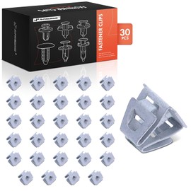 A-Premium 30PCS Zinc Radiator Grille Panel Push Nut Retainer Clips Compatible with Jeep Grand Cherokee, Wrangler, Gladiator & Dodge Durango & Chrysler Pacifica, Voyager - For 10mm Hole