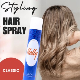 Nelly Regular Hair Spray 13.52 oz – Flexible Styling & Long-Lasting