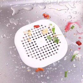 Kitchen 2 pcs Bathroom Kitchen Waste Sink Strainer Hair Filter Drain Net Catcher Cover