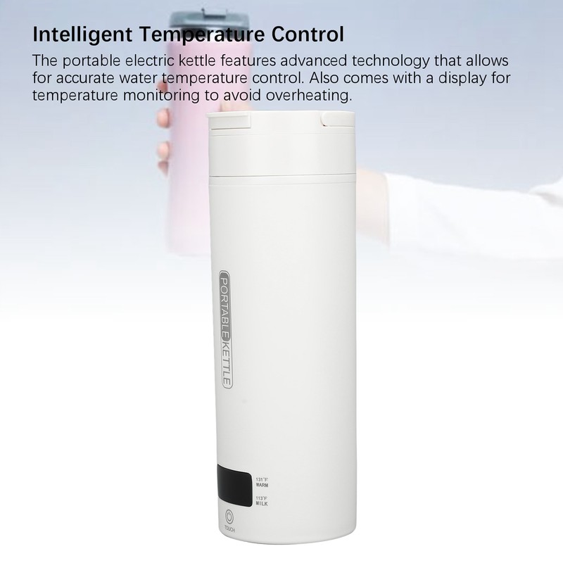 Travel Electric Kettle 450ml Temperature Control Portable Small Tea Coffee