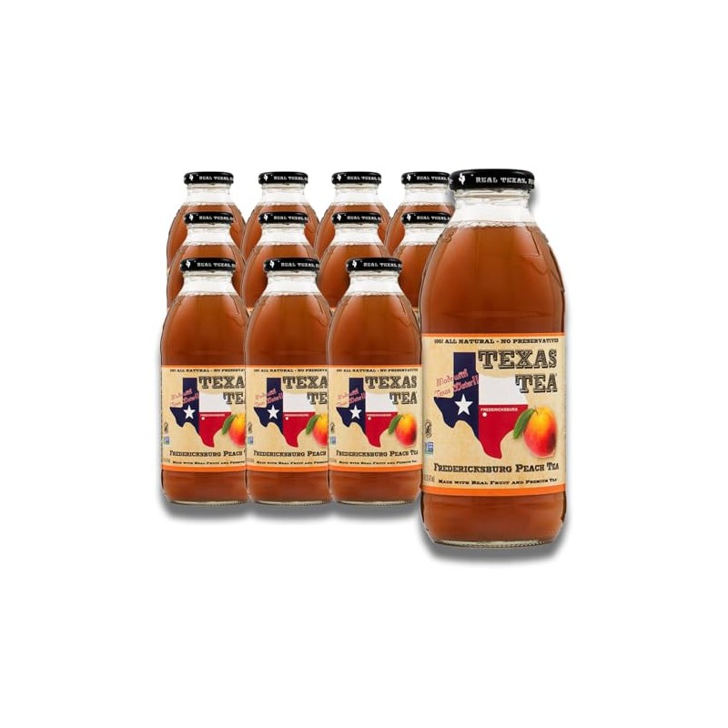 Texas Tea Fredericksburg Peach Tea – Organic Black Tea with