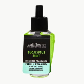 Bath & Body Eucalyptus Mint Fragrance Wallflowers Refill (0.8 fl oz / 24 mL) 1 - Wallflower Bulb (Packaging Label Style May Vary)