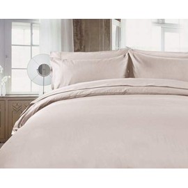 R.T. Home - Egyptian Luxury Extra Long Cotton Hotel Quality Pillowcase 17x24 Inch (Pillow Case 43 63) 500 Thread Count Sateen Weave Cream Beige Pillow Cover Elegant Pleated 43x63CM