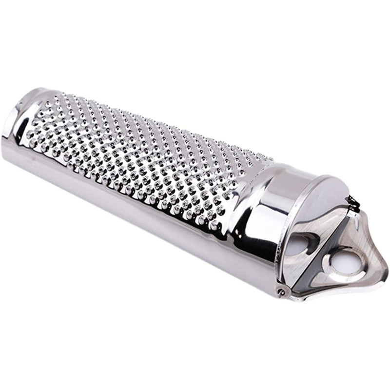 Silver Multifunctional Kitchen Stainless Steel Ginger Garlic Nutmeg Grater Nut