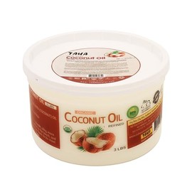 TAHA Natural Coconut Oil, Refined, All-in-One Nourishment for Hair & Body, Protecting & Moisturizing, Great for Sensitive Skin, Neutral Scent, 48 Oz