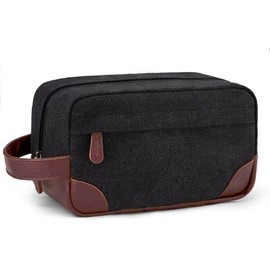 Neceser de Viaje para Hombre, Organizador Bolsa de Aseo y Baño Dopp Kit para Accesorios de Viaje Artículos de higiene, Bolsa Cosmetiquera Impermeable 