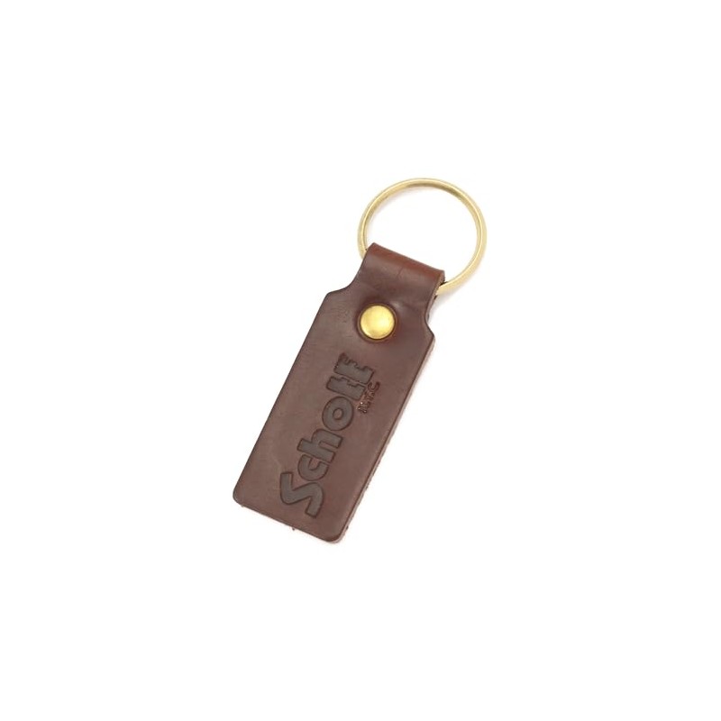 Schott 782-5970019 Horween Leather Key Holder Men's Leather Key Chain,