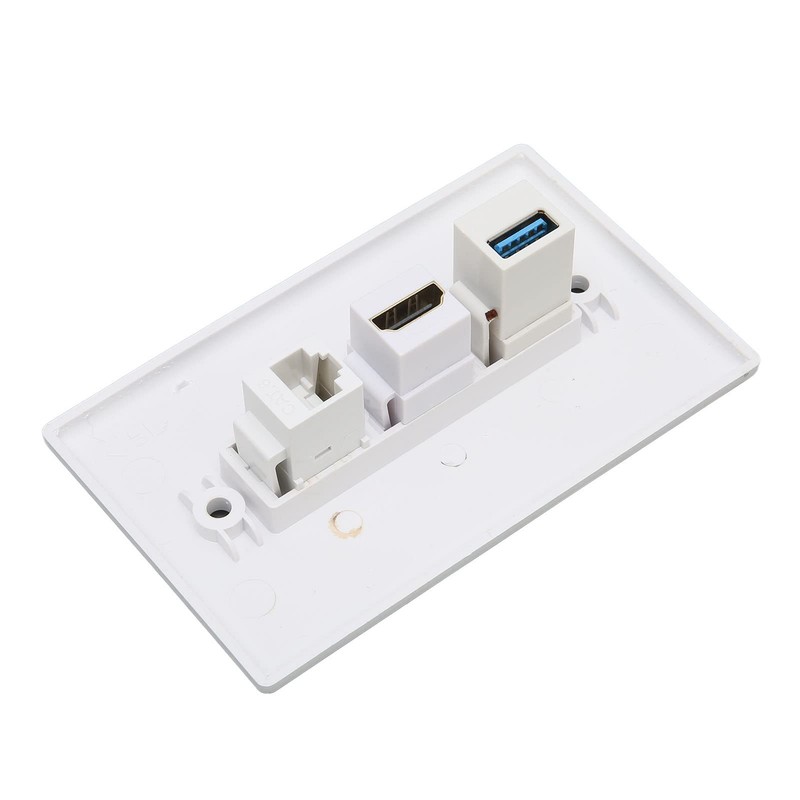 Dpofirs HDMI USB Outlet Wall Plate, Power Outlet with HD