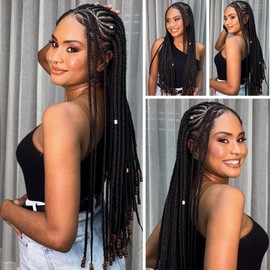 Black Braiding Hair Pre Stretched Hypoallergenic Knotless Synthetic Color 1B prestretched Braiding Hair Itch Free Braids 26 Inch Flame Retardant
