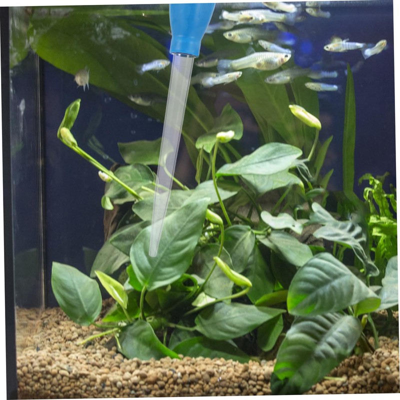 Kisangel Aquarium Water Changer Handheld Siphon Tube 30ml Mini Siphon