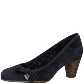 s.Oliver Ladies Heart Bow Pumps, navy