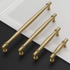 Amerdeco 10 Pack Champagne Bronze Cabinet Pulls 5 Inch(128MM) Hole