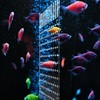 Acrylic Fish Tank Divider Aquarium Divider with 8 Suction Cups