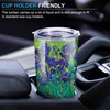 NymphFable 20oz Iris Flor Taza Termo Cafe para Llevar Taza