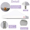Tradesparker 10x10 Commercial Pop Up Canopy Replacement Top-Windproof D-Rings+Banner Grommets+Loop