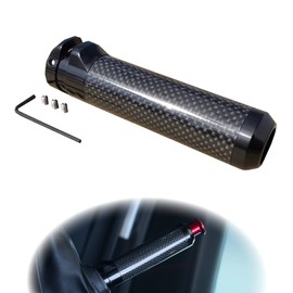 GOGOCARBON Dry Carbon Fiber Hand Replacement E-Brake Handle Interior Compatible for Scion FR-S Subaru BRZ 2012-2017 WRX STI Impreza 2008-2021 Clear Coating (1pc) WRX/WRX STI 2015-2023