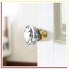 Amylove 8 Set Crystal Door Knobs Mortise Style Fluted Glass
