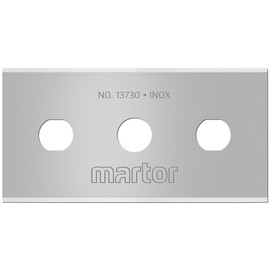 martor INDUSTRIAL BLADE 13730 Replacement Blades, 13730 Stainless Steel, 10 Pieces