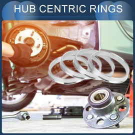 INFINAUTO Hub Centric Rings, 63.4mm ID to 67.1mm OD Vehicle Wheel Hubrings Aluminum Alloy, 4 Pcs