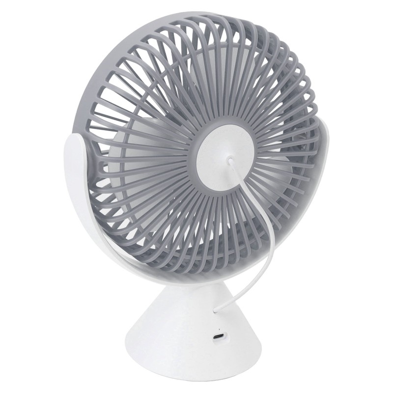 Mini Desk Fan with Hook USB Rechargeable 3 Speeds Wind