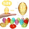 Large Diamond Easter Eggs with Easter Stickers 3 Inch Fillable