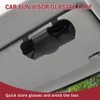 RGOAANC Sunglasses Holder for Car Visor, Car Sunglass Holder, Magnetic