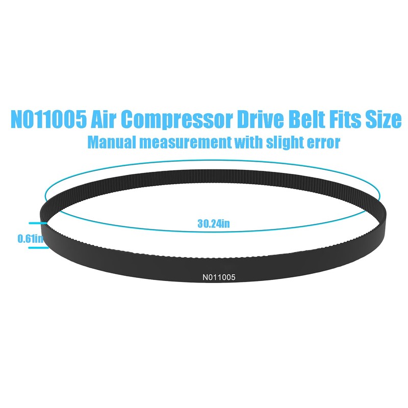 N011005 A12210 Air Compressor Drive Belt Fits for Dewalt Porter
