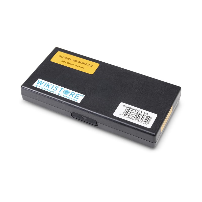 WIKISTORE Professional Micrometer 50-75 mm, Centesimal Micrometer, Industrial Precision with
