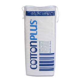 Cotton Plus ZIG ZAG 100 g - MEDICAL LINE | 100% PURE WATERPROOF CARDED COTTON FOR MEDICAL USE | Soft and absorbent.
