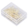 100Pcs Paper Clips Gold Cute Unique Shape Electroplating Process Lightweight