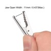 50Pcs Alligator Clips Silver, Spring Clamps, Metal Croc Clips for