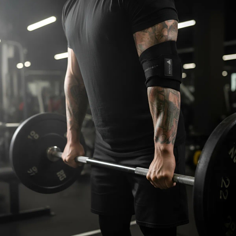 Par Coderas Venda Elástica Premium Gym Crossfit Pesas Burzka