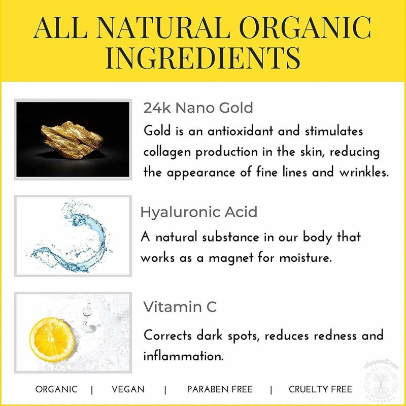 Oro Hoja Mascarilla - Hidratante Facial Mascarillas De Belle