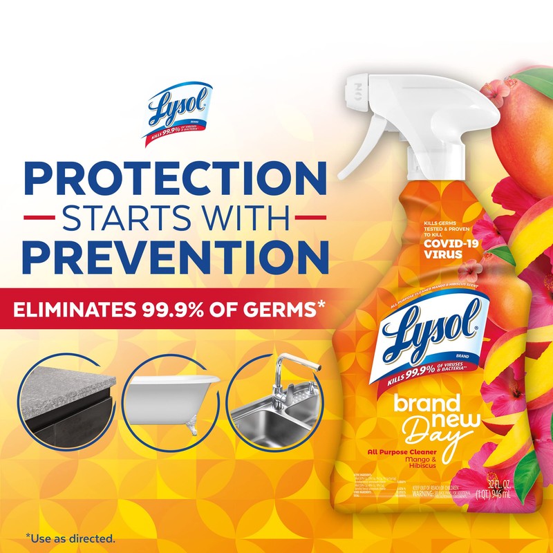 Lysol Lysol All-Purpose Cleaner, Sanitizing and Disinfecting Spray, To Clean